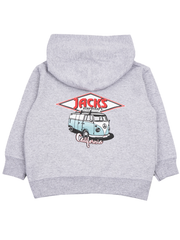 Jack's Toddler's (2-7) Diamond Transport Pullover Hoodie - Grey