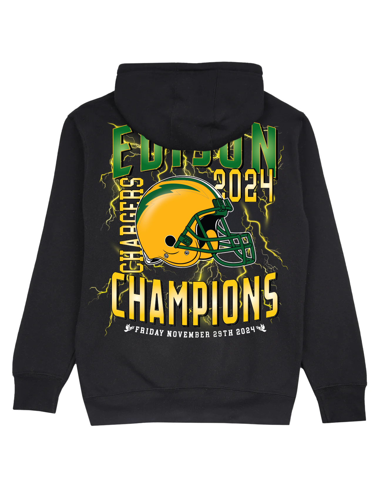 Edison Champions Hoodie - Black