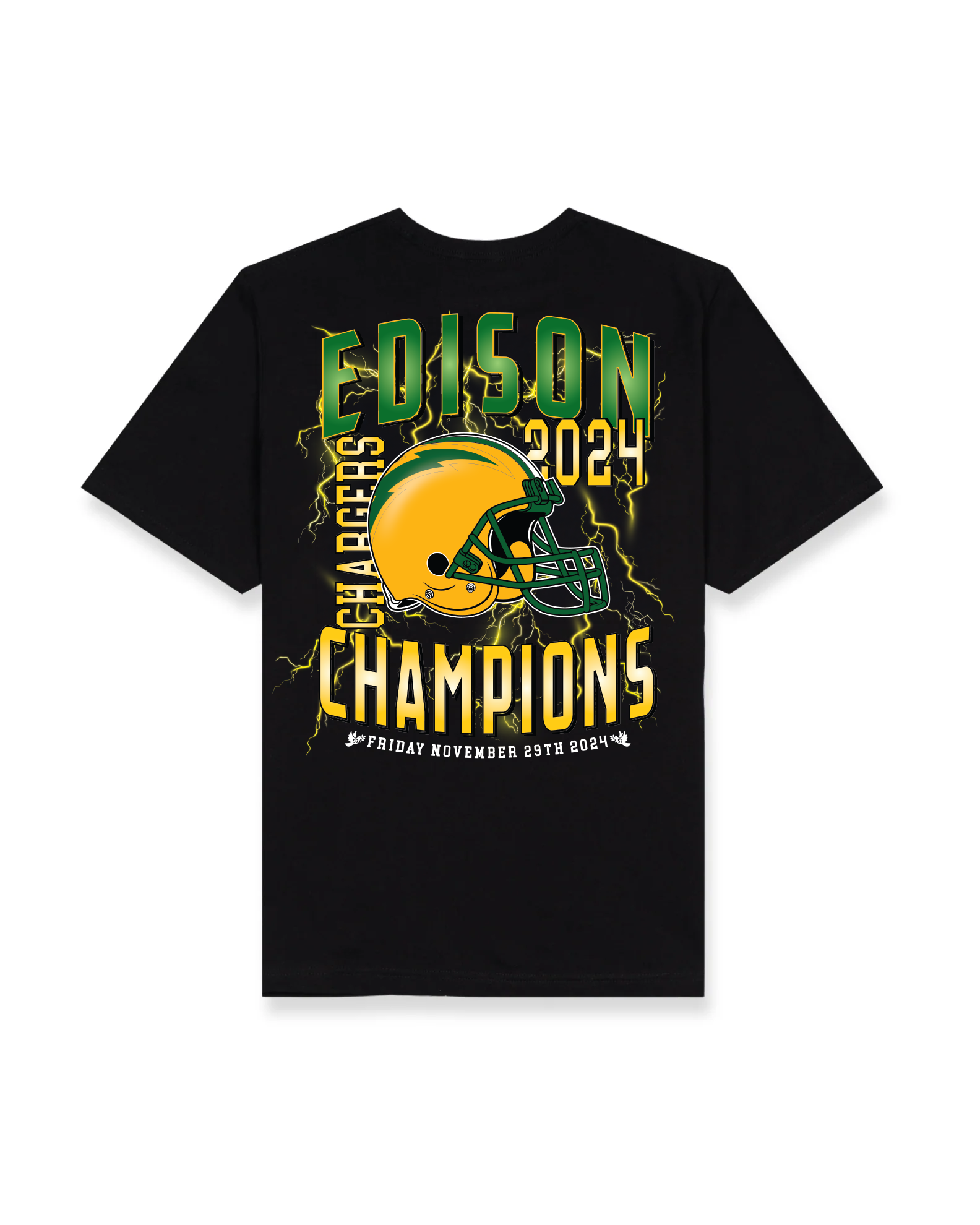 Edison Champions S/S Tee - Black