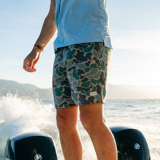 Fulton 6" Volley Shorts - Green Mallard Camo