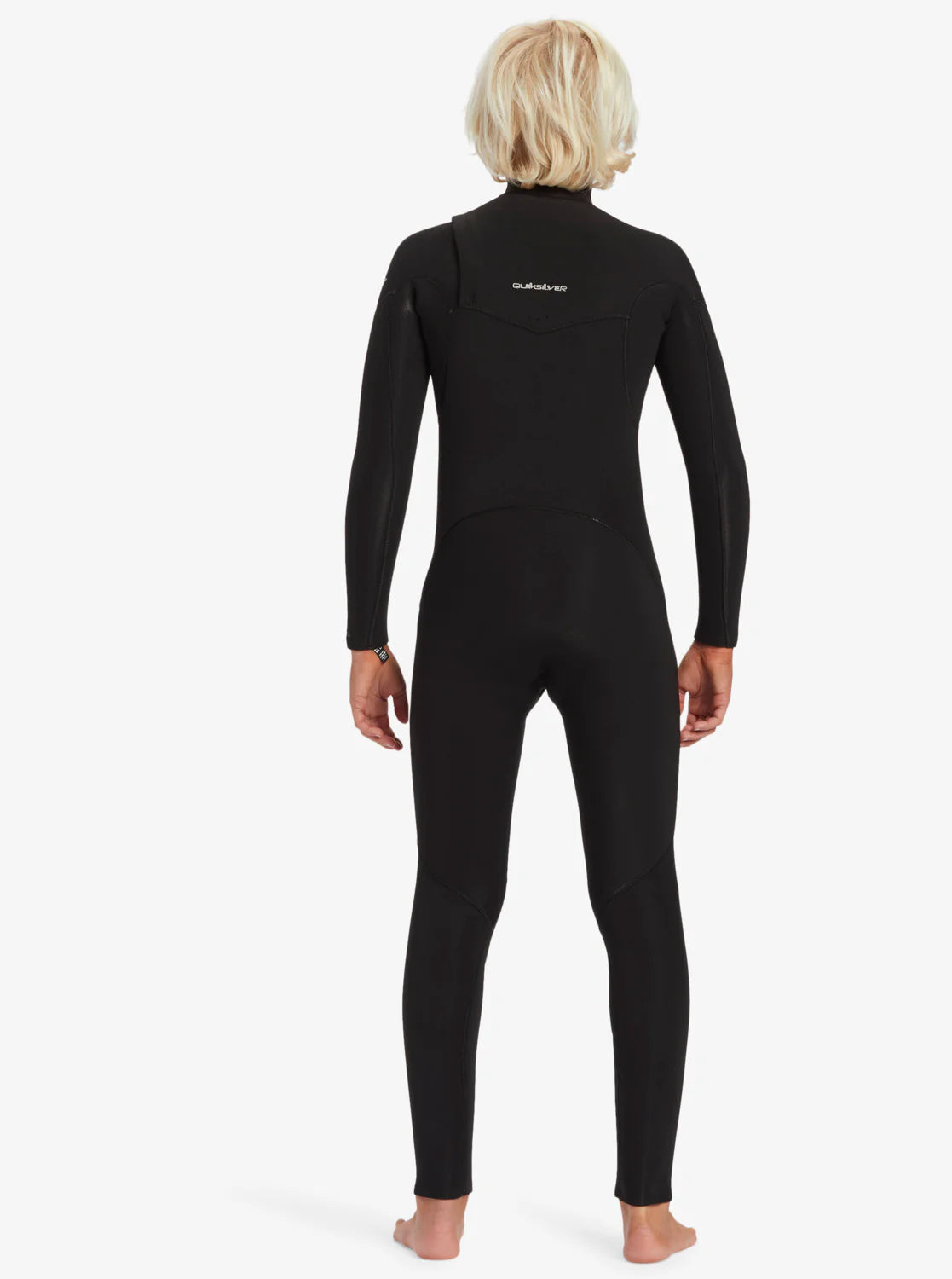 Quiksilver Boys Everyday Sessions 4/3mm Chest Zip Steamer Fullsuit Wetsuit - Black