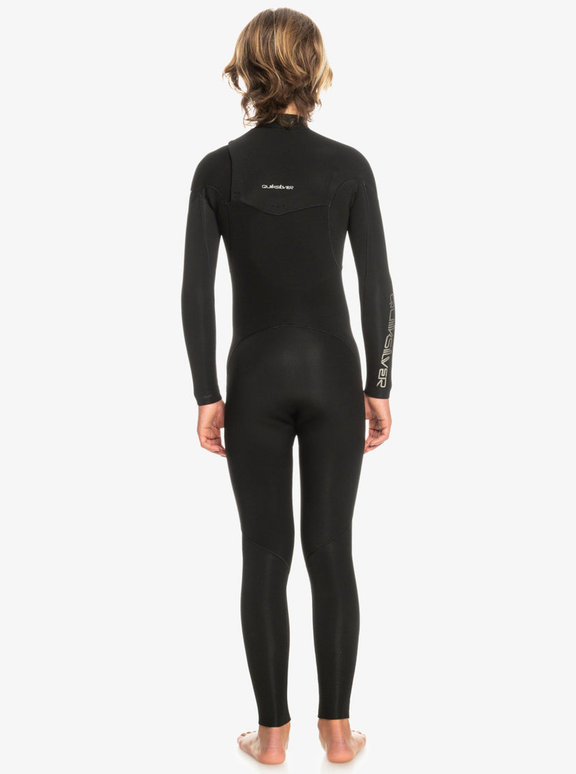 Boy's (8-16) Everyday Sessions 3/2mm Chest-Zip Fullsuit - Black