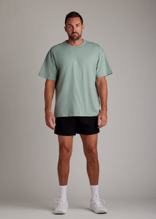 Seafoam oversized tee made from soft, breathable fabric for comfort and style.