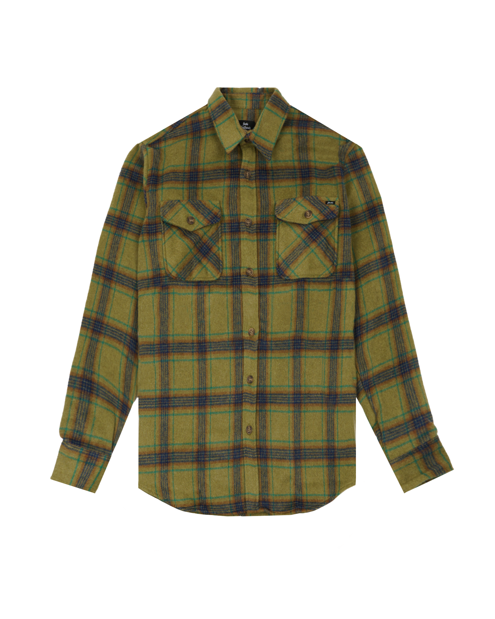 Forte L/S Flannel Jacket - Olive