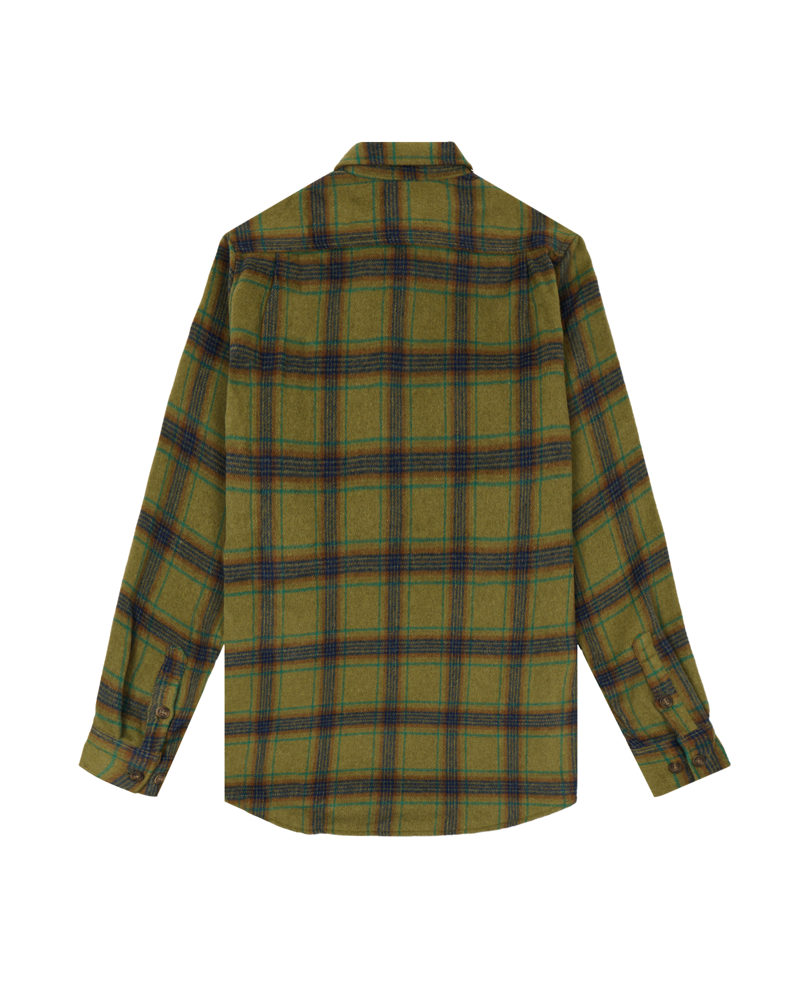 Forte L/S Flannel Jacket - Olive