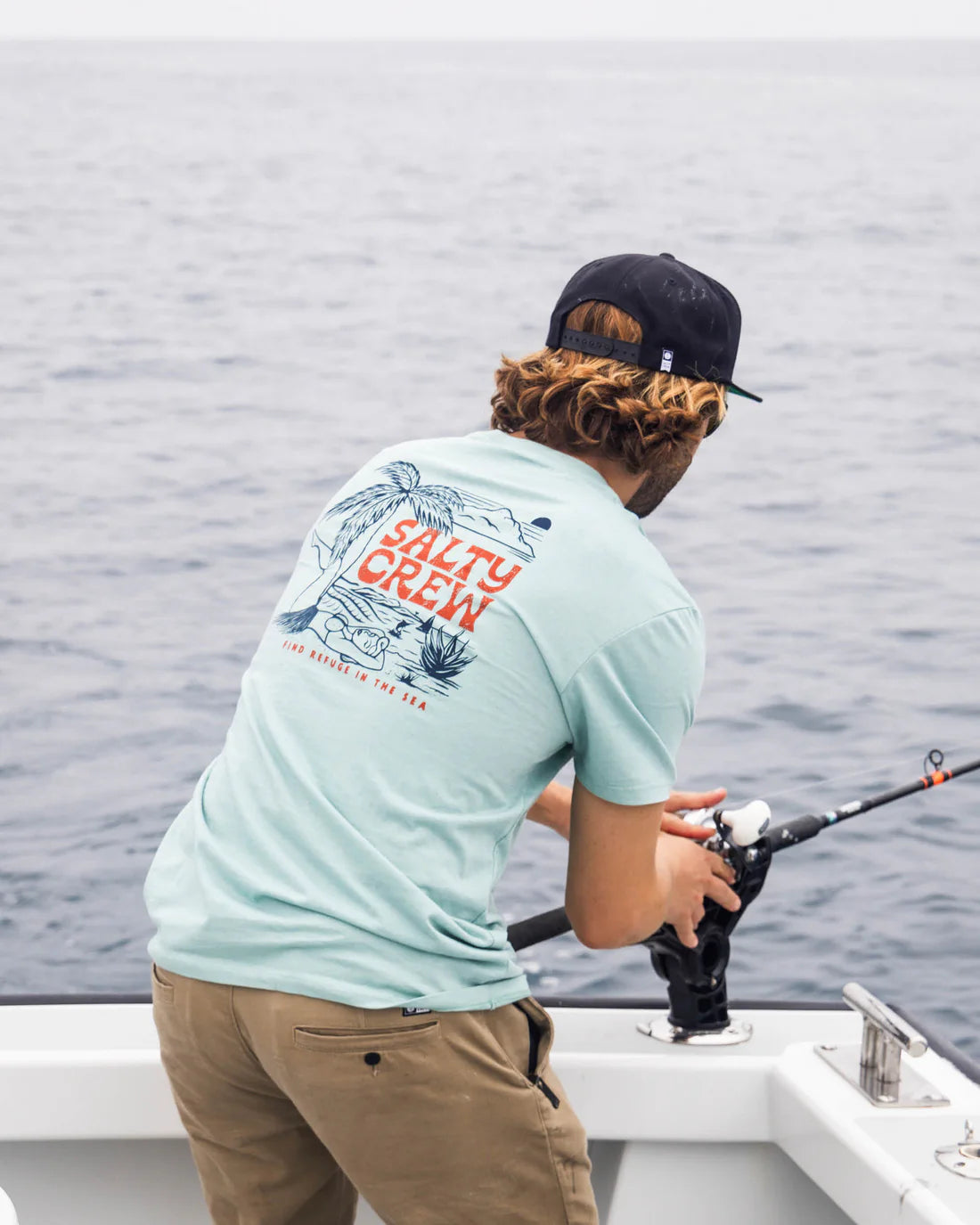 Salty Crew Legs Premium Short Sleeve T-Shirt- Mackerel