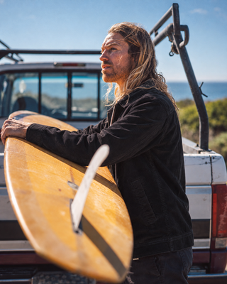 Instinct Surf Men's J-Bay Corduroy Jacket - Black
