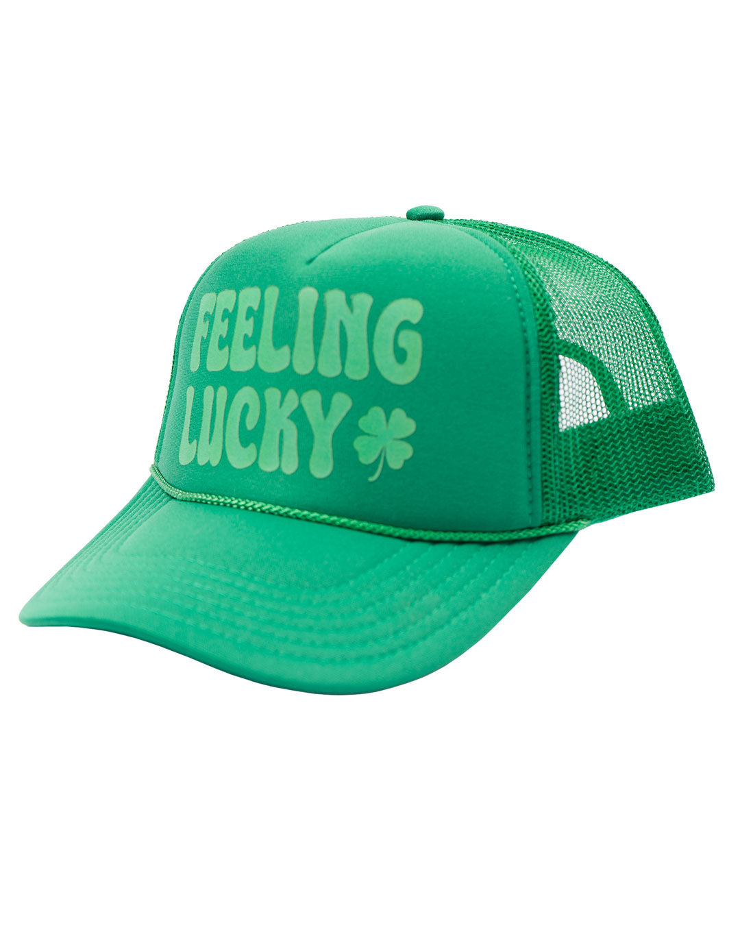 Jack's Surfboards Women's Feeling Lucky Trucker Hat-Green
