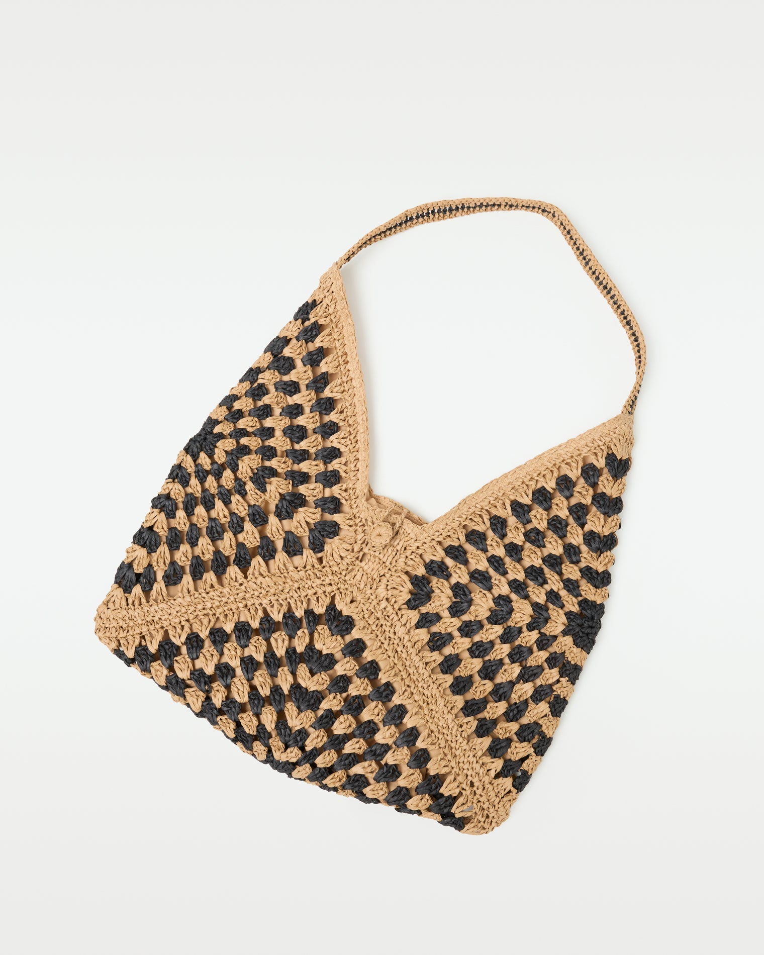 Coastline Beach Bag - Natural Black