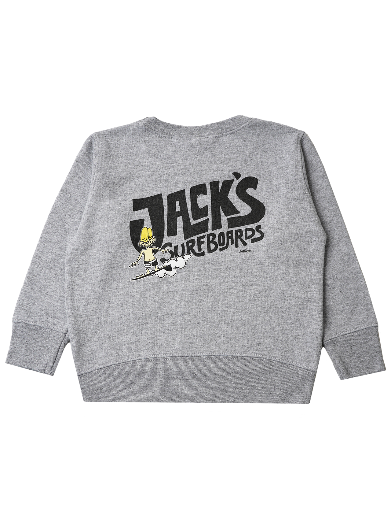 Jack's Surfboard's Toddler's (2-7) Floater Crewneck Sweatshirt - Heather Grey