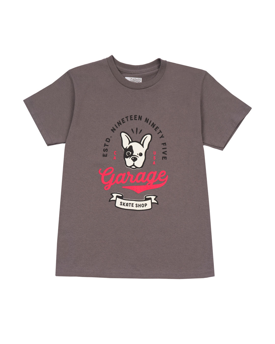 Garage Skate Shop Boy's Boston B Short Sleeve Tee- Grey