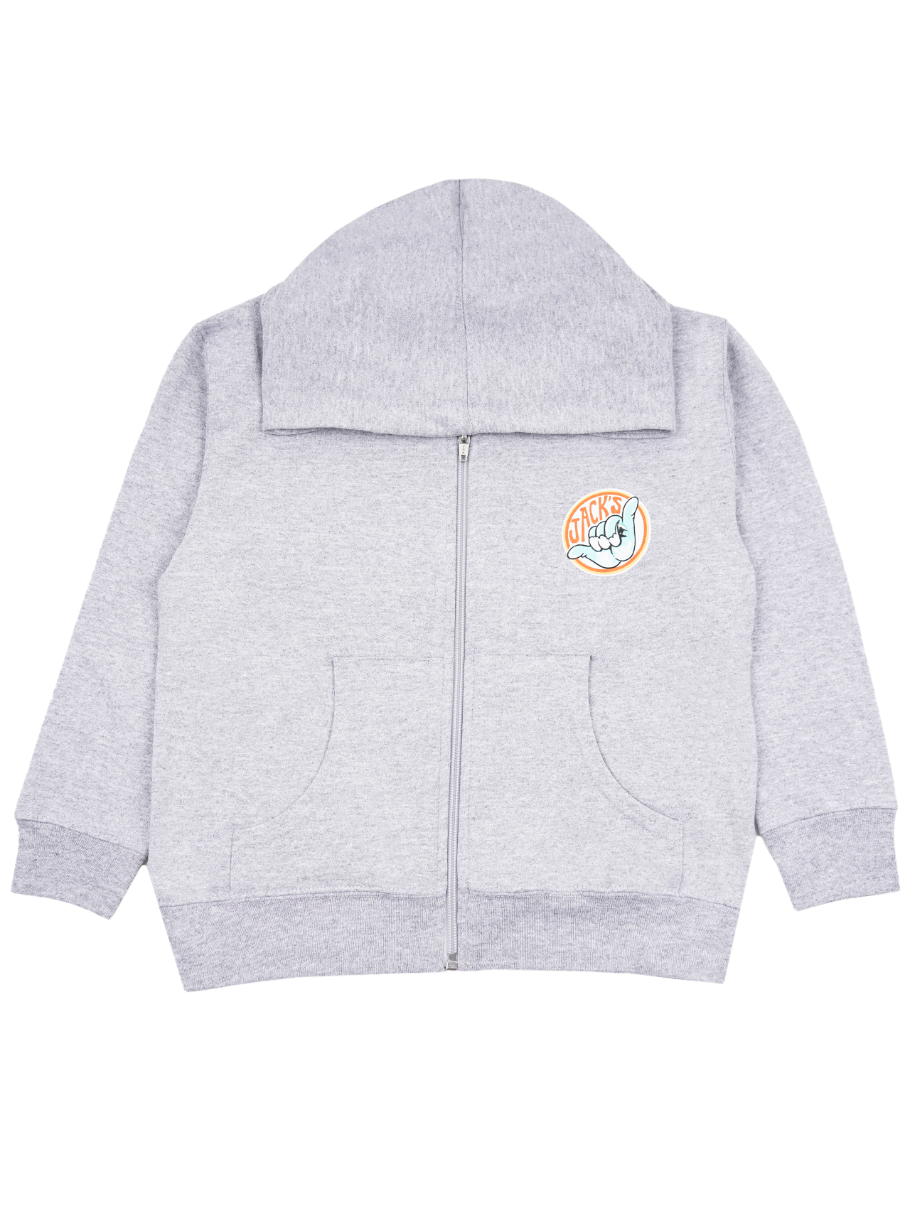 Jack's Toddler's (2-7) Frothy Zip-Up Hoodie- Heather Grey