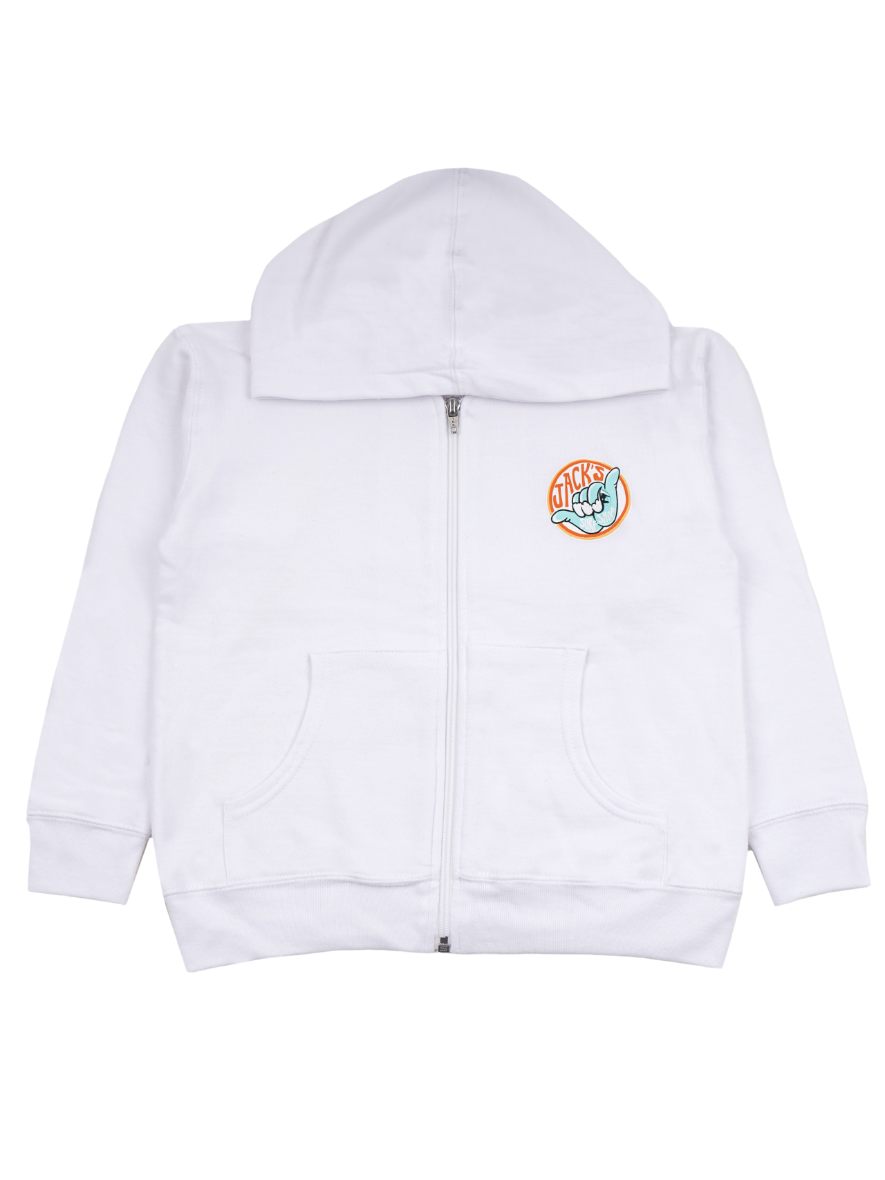 Jack's Toddler's (2-7) Frothy Zip-Up Hoodie- white