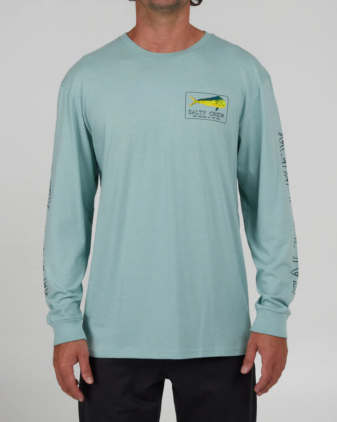 Salty Crew Golden Mahi L/S Shirt- Mackerel