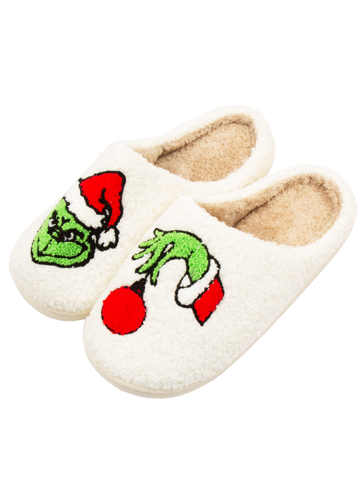 Grinch Ornament Slippers 