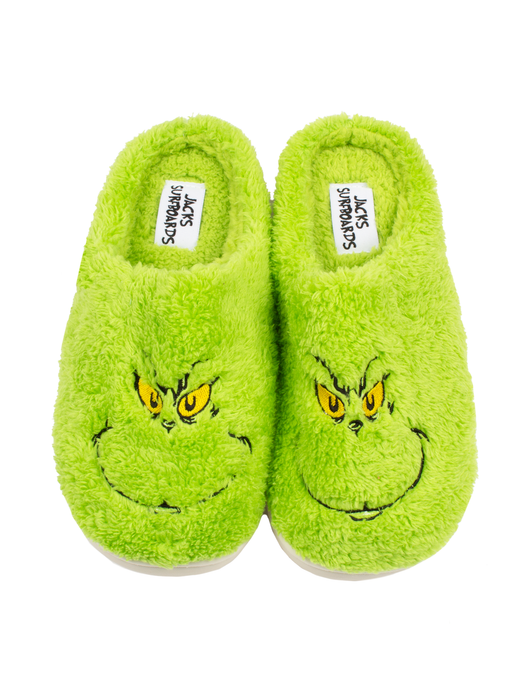 Jack's Surfboards Grinch Slippers- green