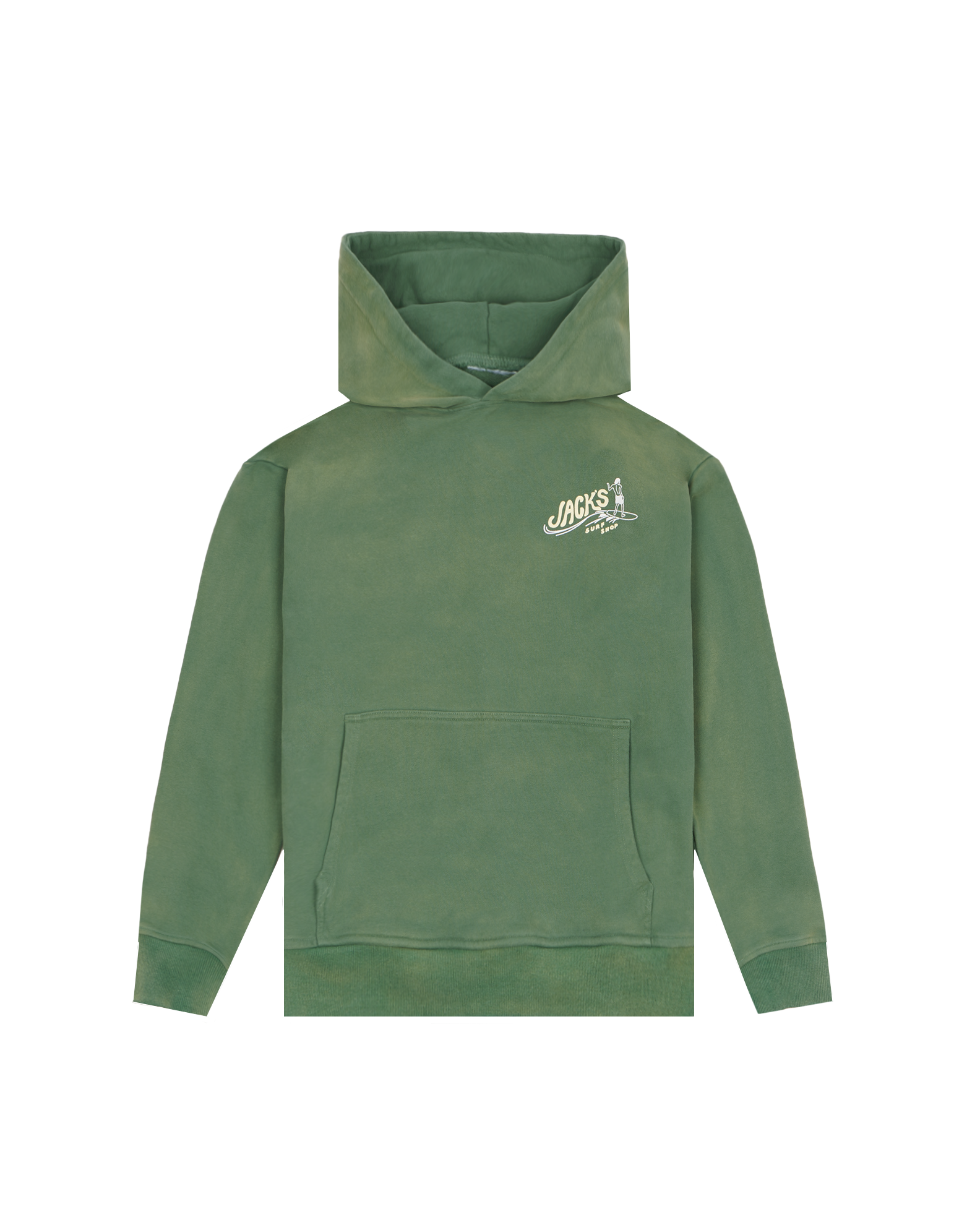 Women's Bobber Heavy Weight Pigment L/S Pullover Hoodie - Green 