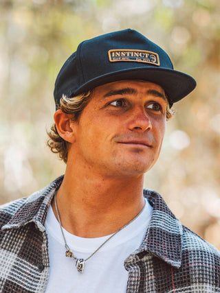 Instinct Surf Stencil Hat - Black