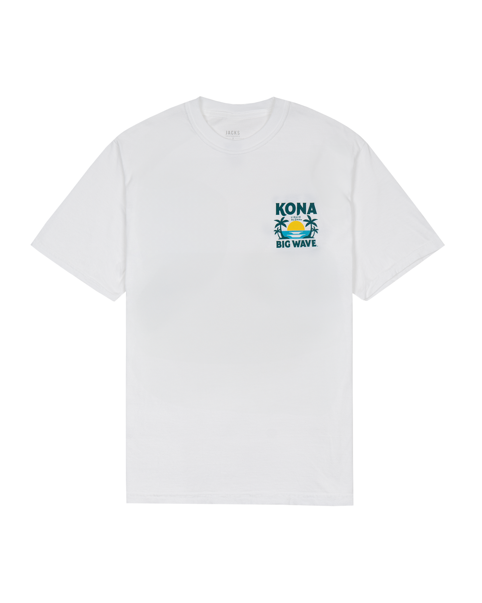 Kona Brewing x Jack's Men's "Liquid Aloha" Short Sleeve T-Shirt- White