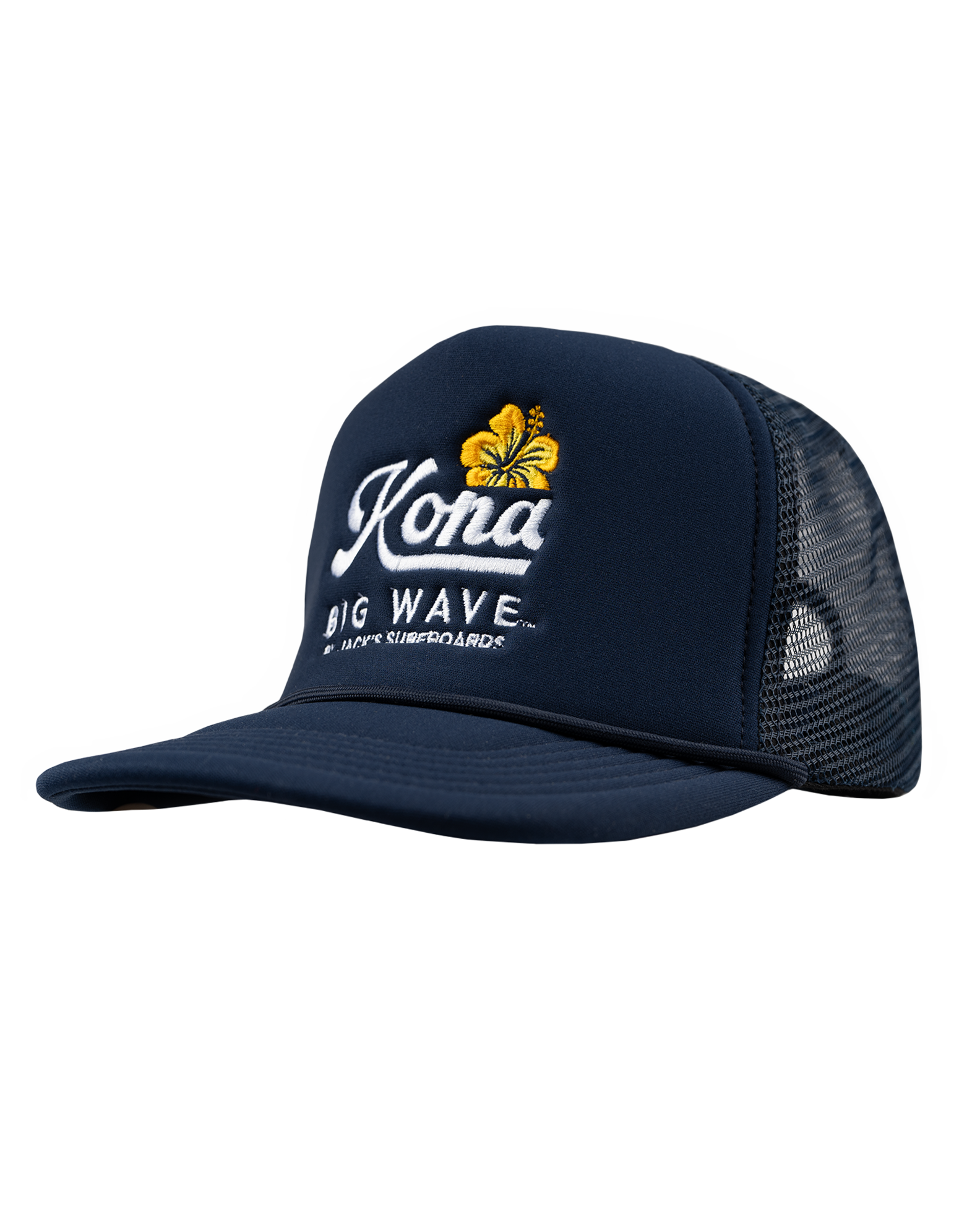 Kona x Jack's Surfboards Road Trip Trucker Hat- Navy