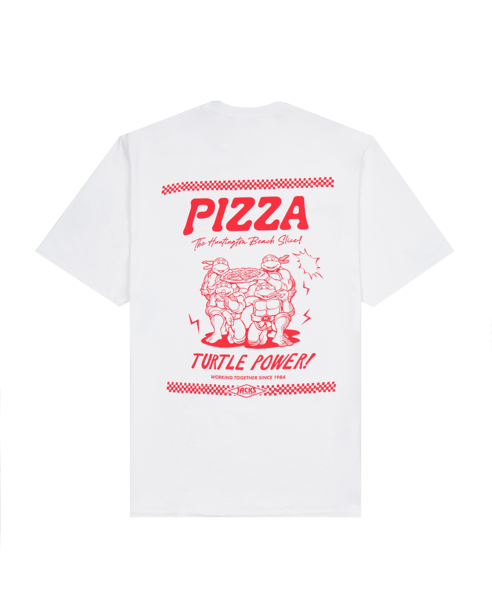 TMNT x Jack's Mike's Pizza S/S Tee - White 