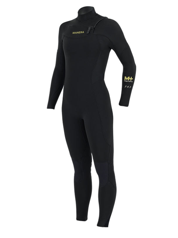 Women's Manera Meteor Magma 5/4/3mm Chest Zip Fullsuit Wetsuit - Black 