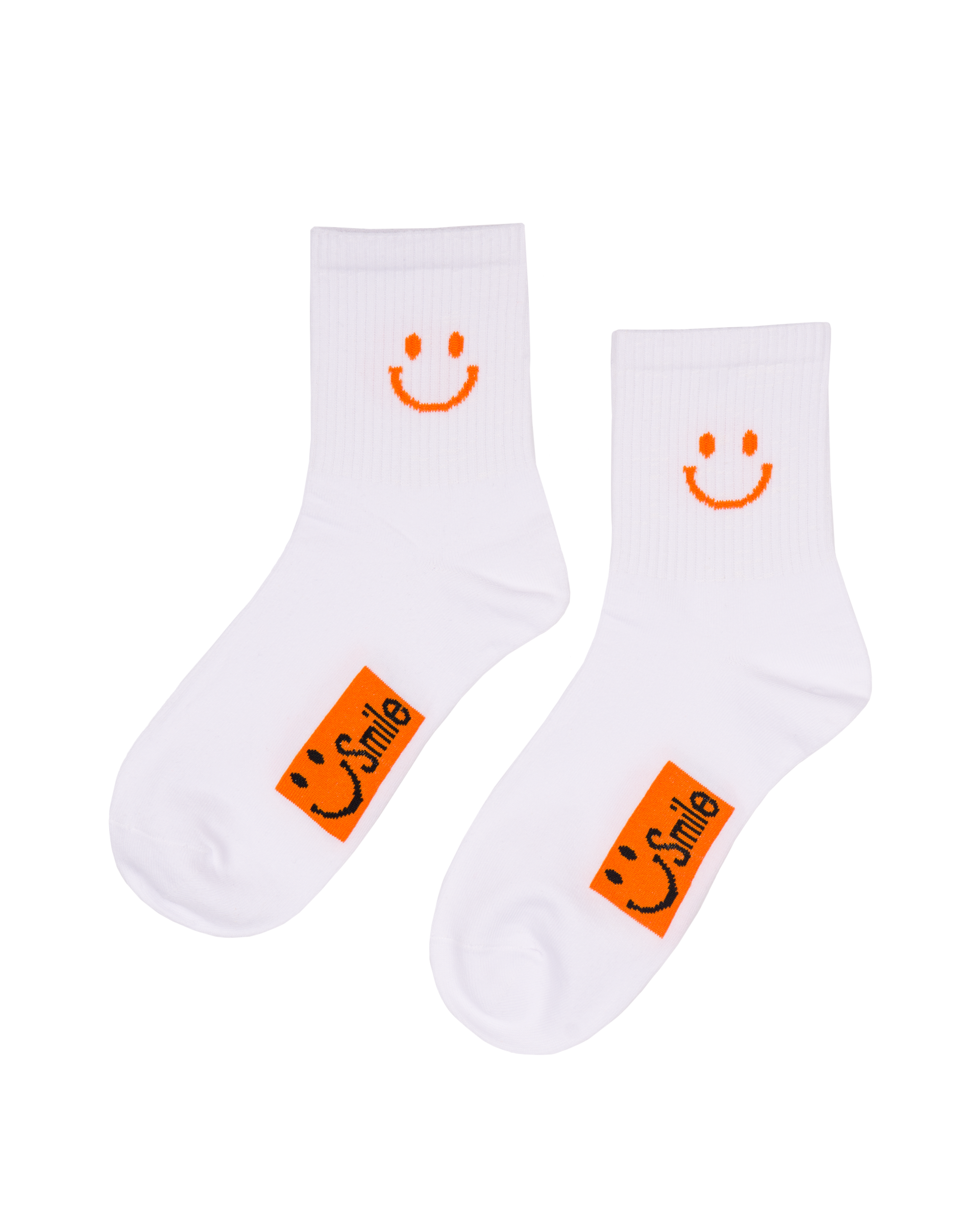 Jack's Surfboards Women's Smile Ankle Socks - Orange and White