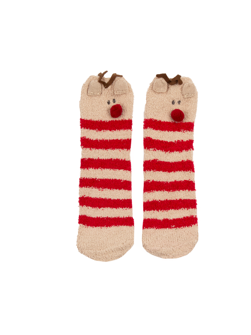Jack's Rudolph Fuzzy Socks Ornament - Rudolph