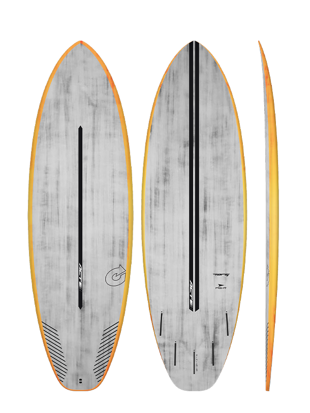 Torq ACT PG-R Surfboard-Orange Rails