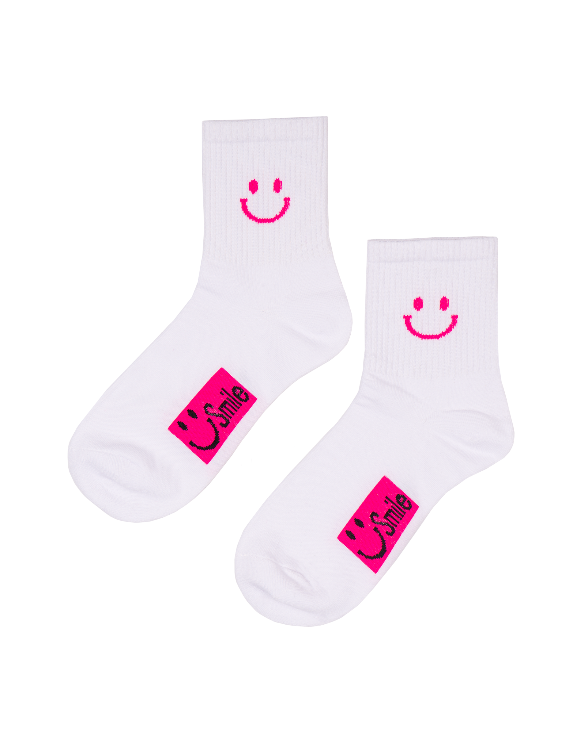 Jack's Surfboards Women's Smile Ankle Socks - Pink and White