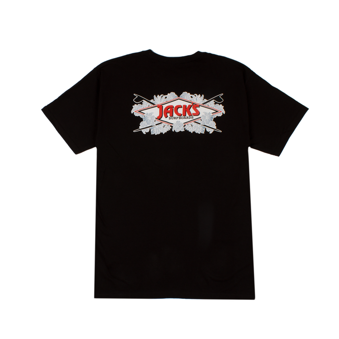 Jack's Surfboards Plate Lunch Classic Fit Short Sleeve Tee Features: Black