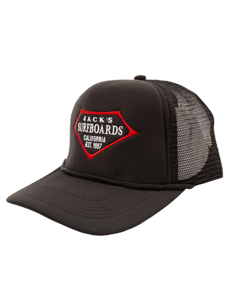 Jack's Surfboards Retro Lam Foam Hat- Black 