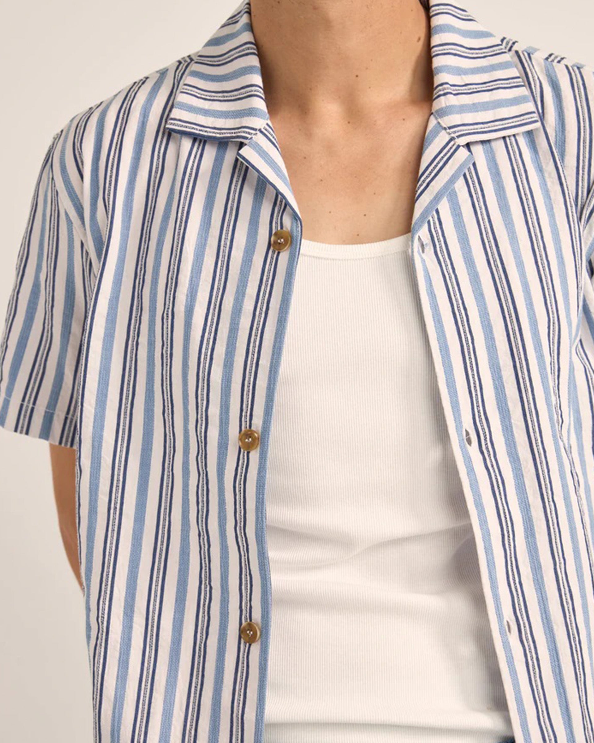 EFILEVOLエフィレボル 2018SS Striped Clipton Shirtストライプドクリプトンシャツ【LSHA64321】 EFILEVOLエフィレボル 2018SS Striped Clipton Shirtストライプド