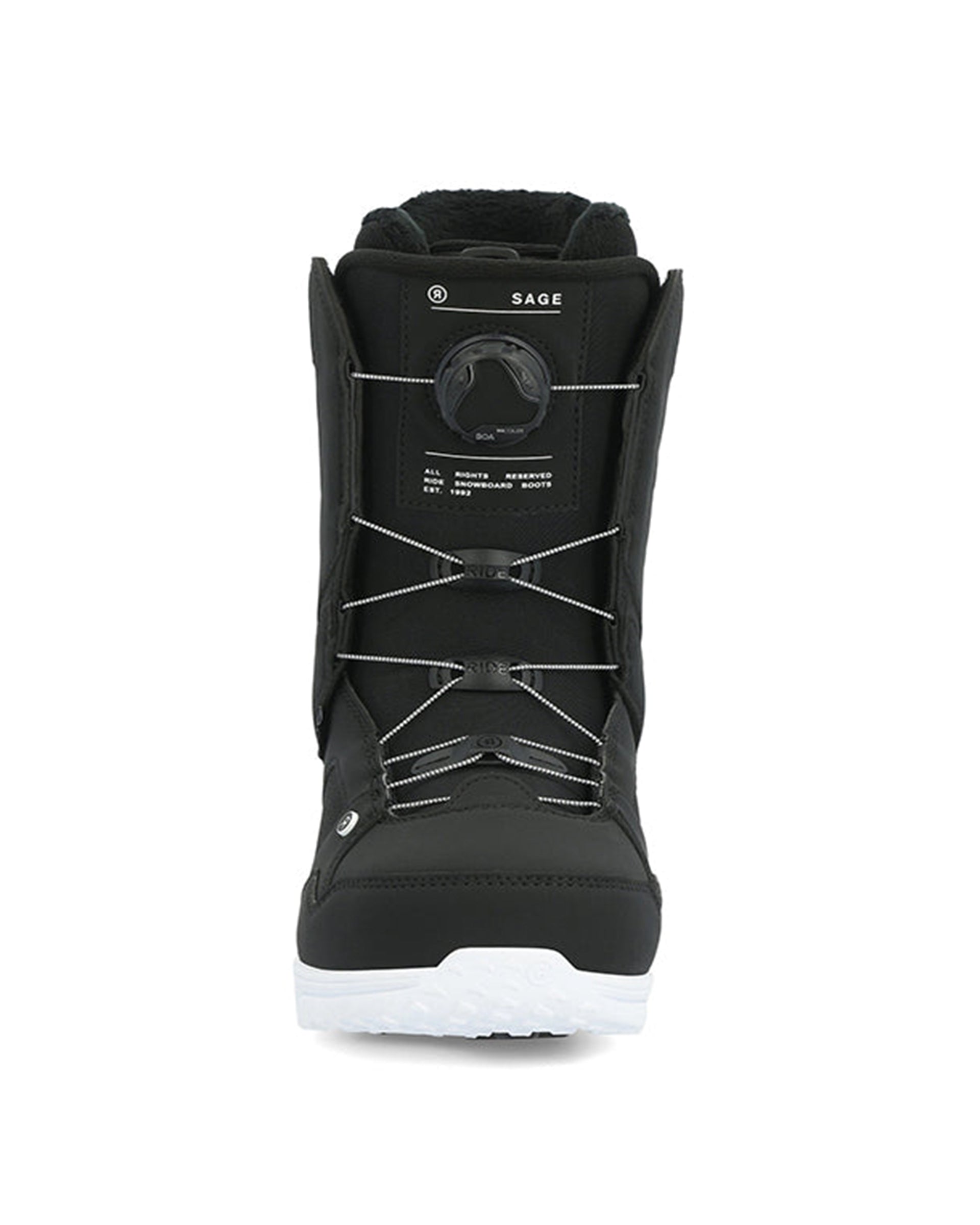 Ride Sage Black 10 Snowboard Boots Women's 2024