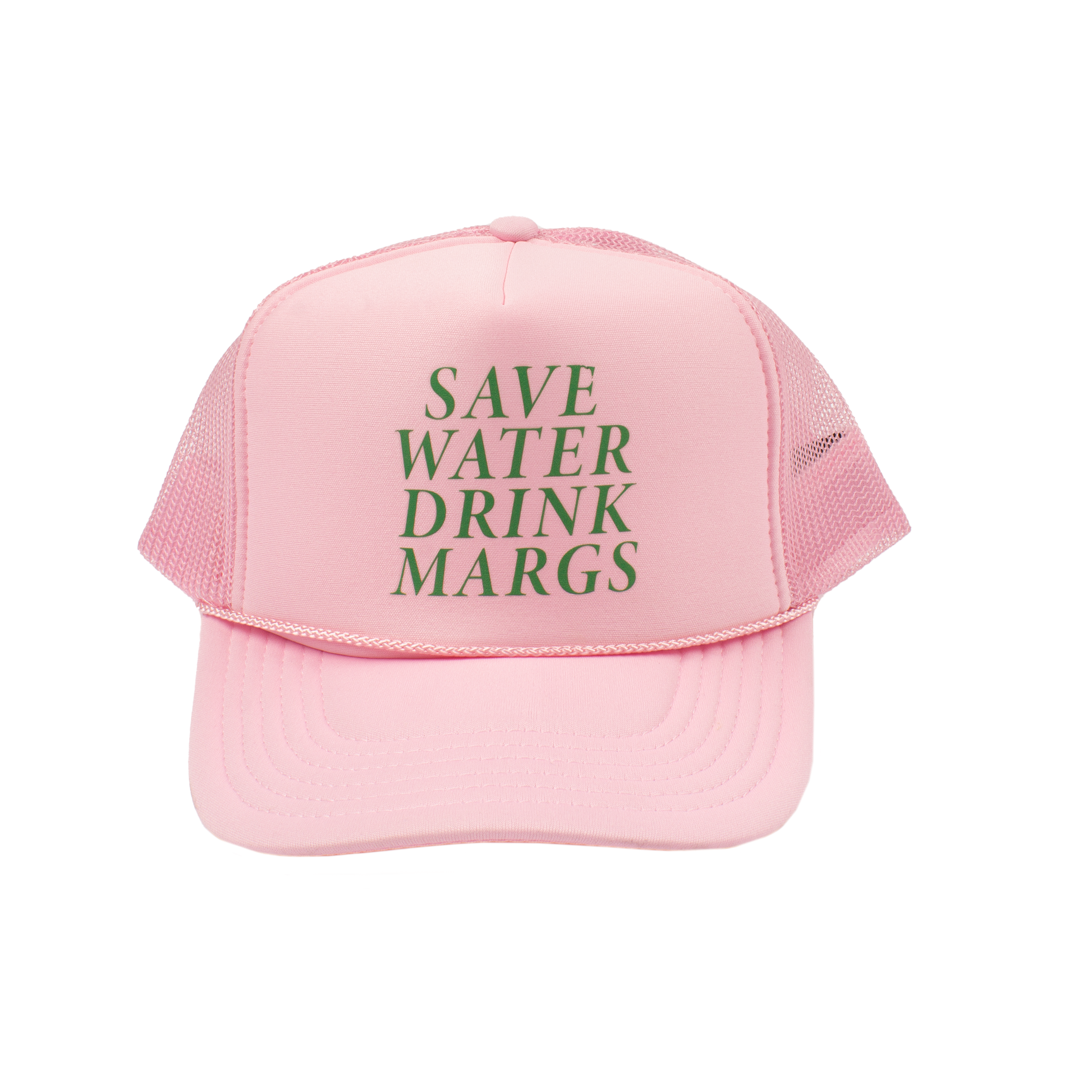 Jack's Surfboards Save Water Drink Margs Trucker Hat - Soft Pink