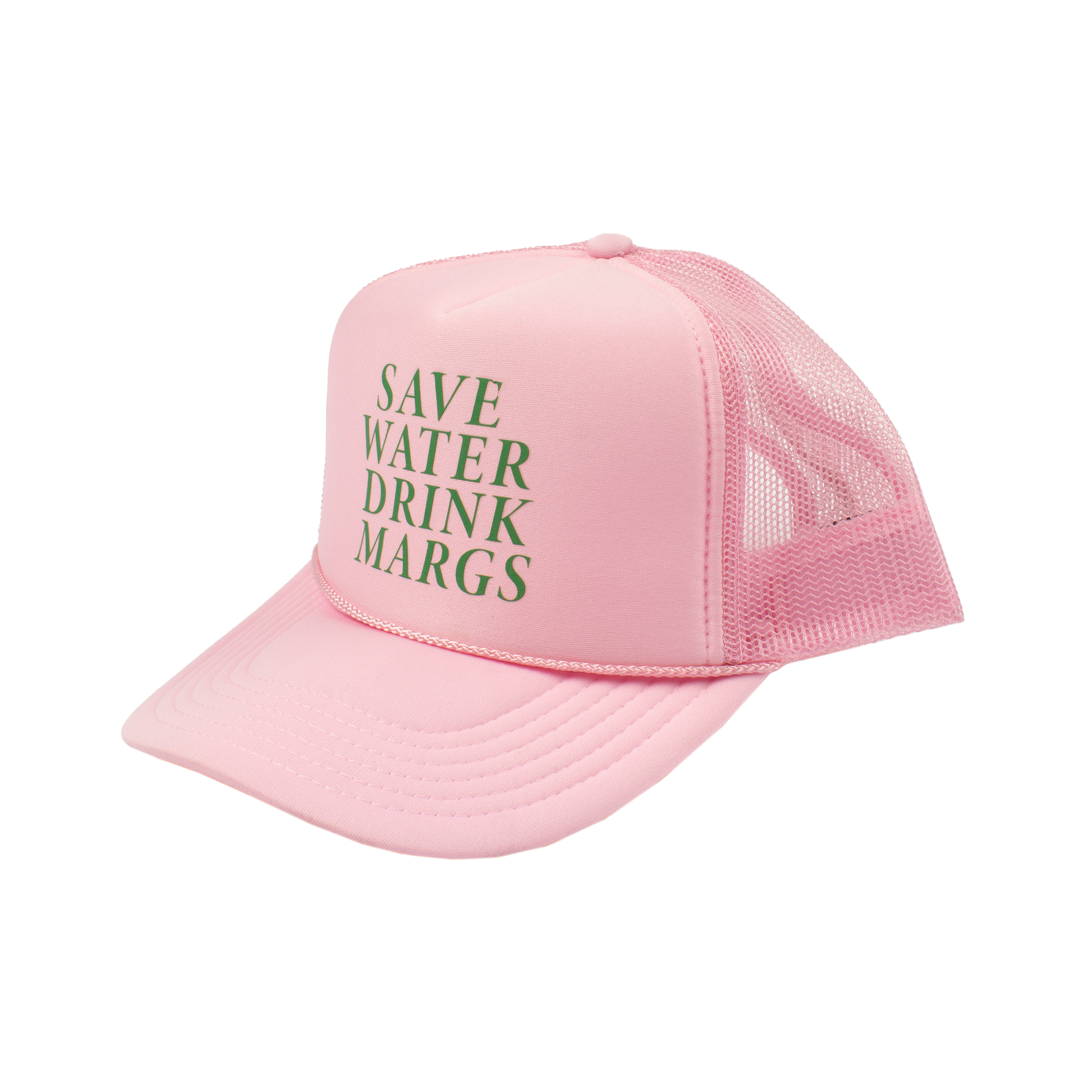 Jack's Surfboards Save Water Drink Margs Trucker Hat - Soft Pink