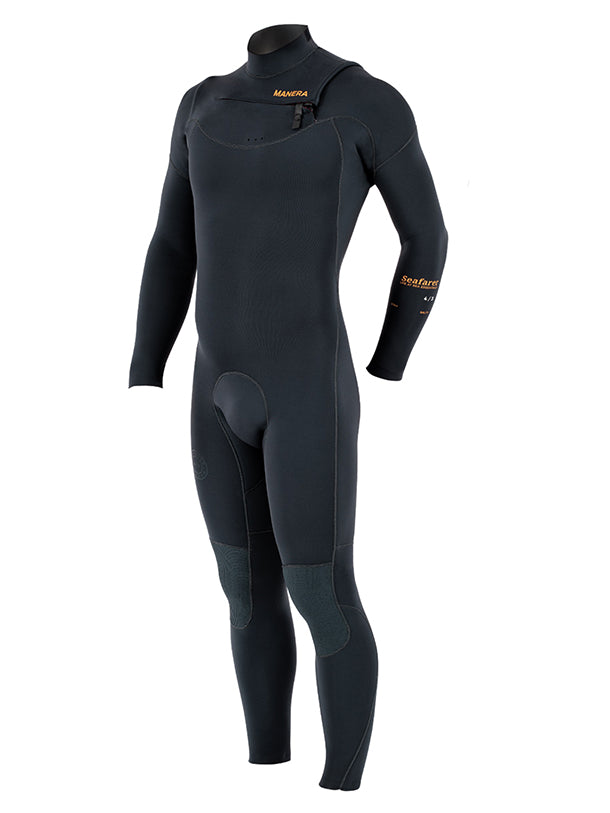 Men's Manera Seafarer Steamer 4/3mm Chest Zip Fullsuit Wetsuit - Anthracite