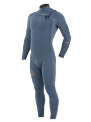 Men's Manera Seafarer Steamer 4/3mm Chest Zip Fullsuit Wetsuit - Pewter 