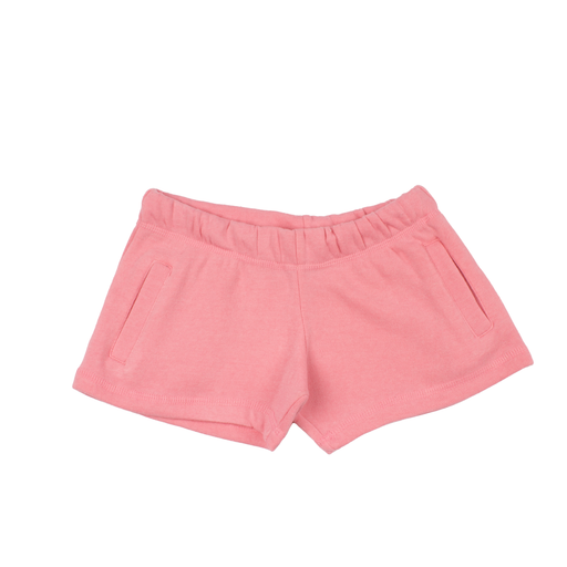 Jack's Surfboards Girl's Slit Pocket Fleece Lined Sweat Shorts - Pink