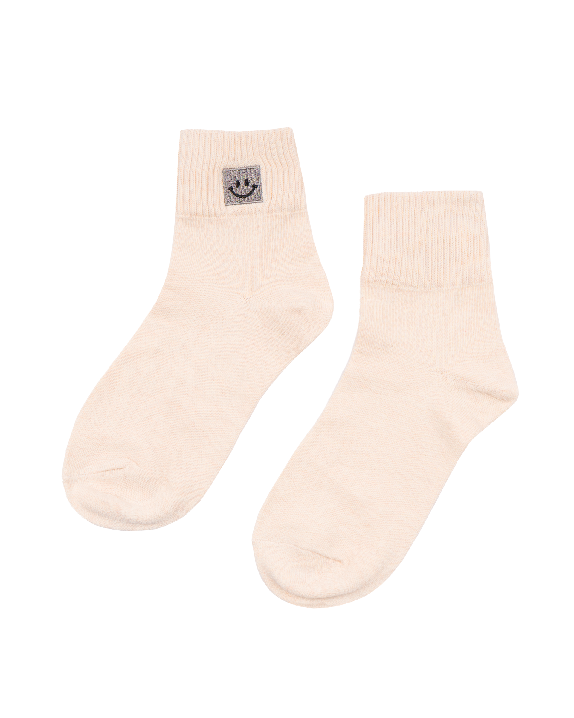 Jack's Surfboards Women's Smiley Box Ankle Socks - Cream