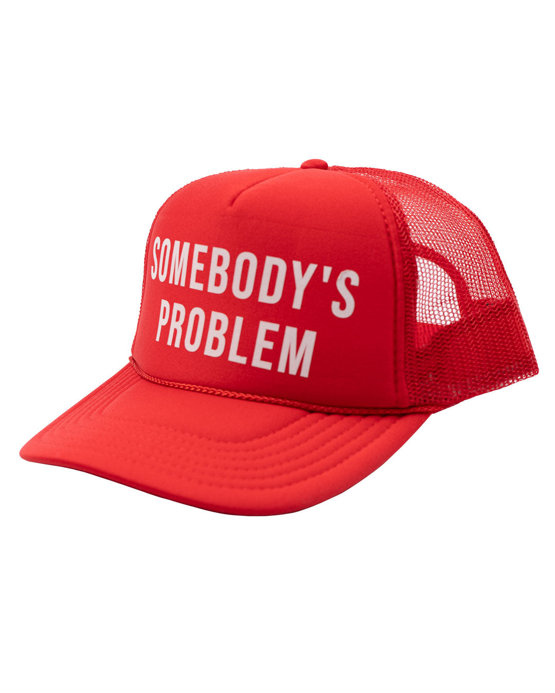 Jack's Surfboards Women's Somebody's Problem Trucker Hat- Red