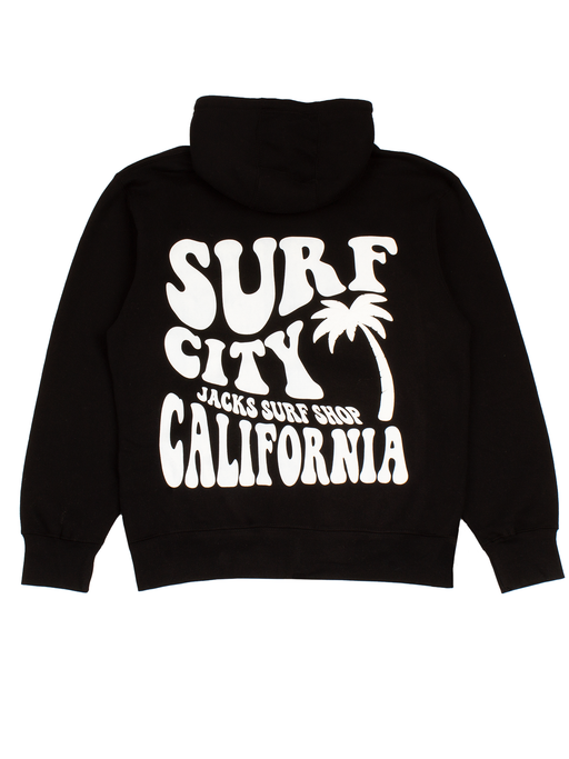 Jack's Women's Sway Surf City Zip-Up Hoodie - Black