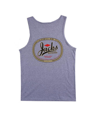 Jack's Surfboards Men's Trenton Tank Top - Heather Grey