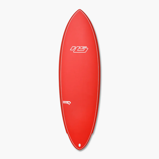 Hayden Shapes Hypto Krypto Twin Pin Future Flex Surfboard-Signal Red Pinline