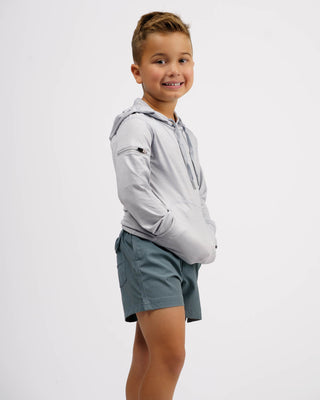 Kid's (2-7) Helm L/S Hooded Fitness T-Shirt
