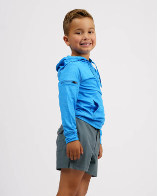 Kid's (2-7) Helm L/S Hooded Fitness T-Shirt