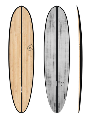 Torq ACT V+ Surfboard- Black Rails/ Clear Bamboo