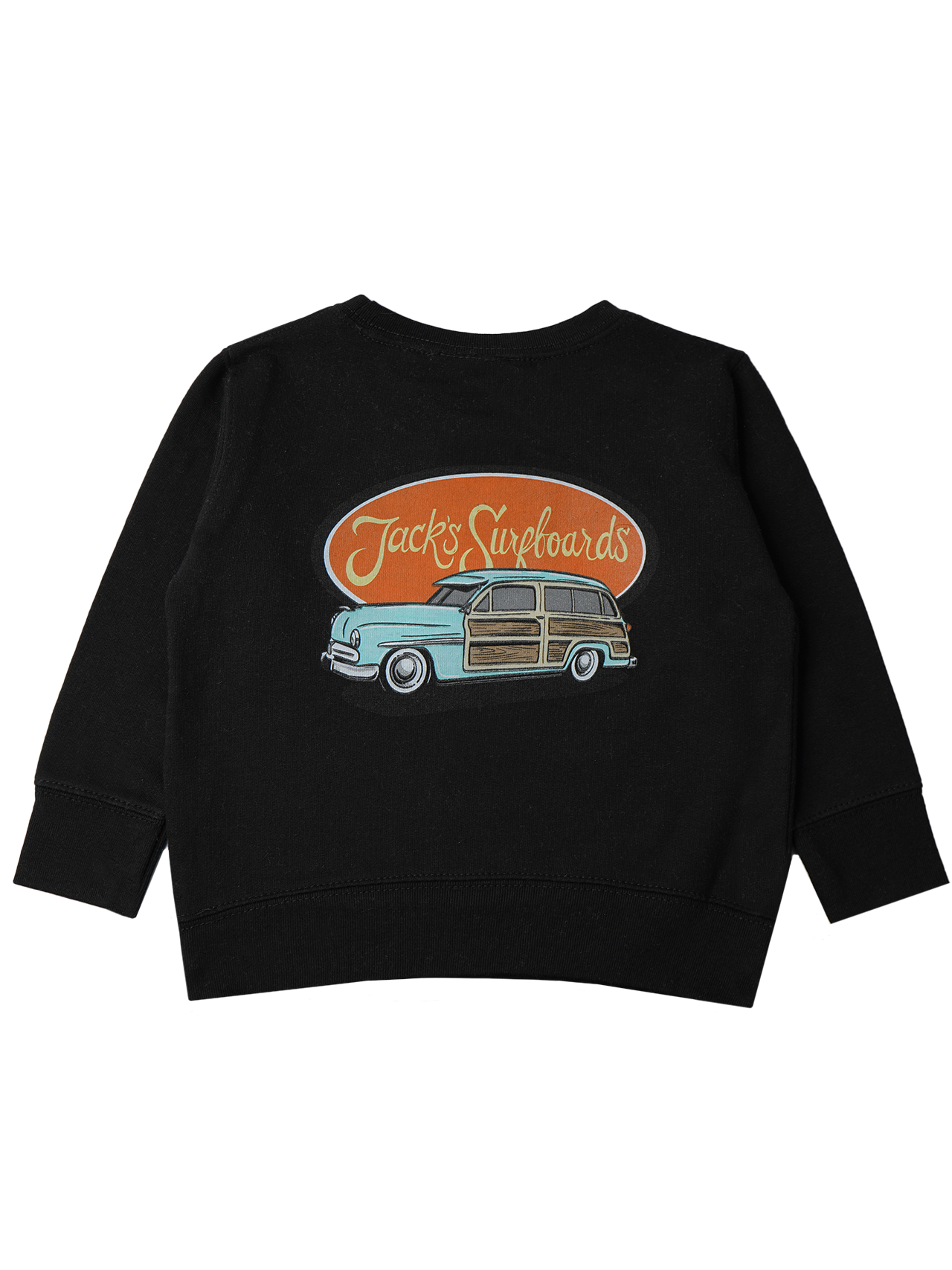 Jack's Surfboard's Toddler's (2-7) Wagon Trail Crewneck Sweatshirt - Black