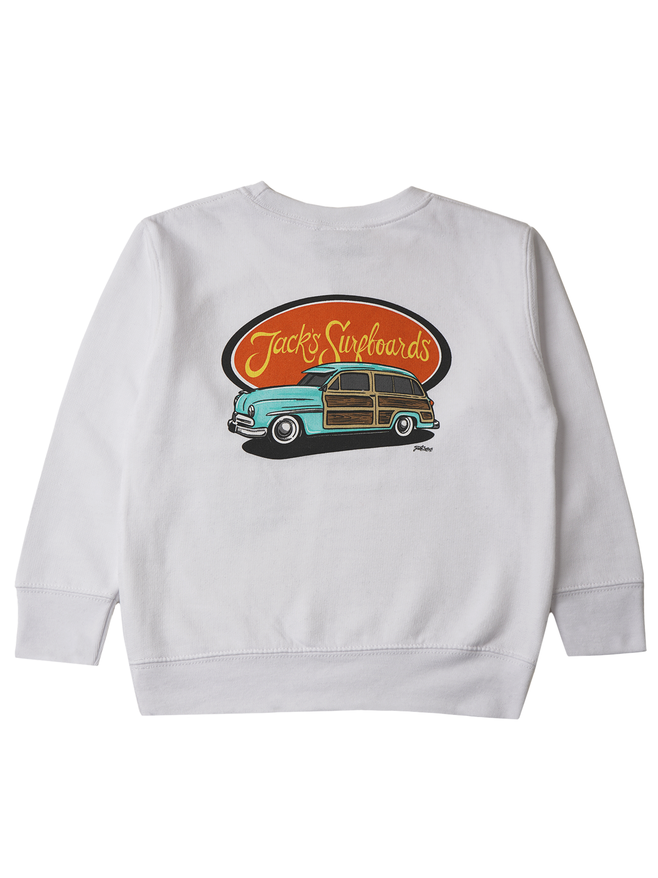 Jack's Surfboard's Toddler's (2-7) Wagon Trail Crewneck Sweatshirt - White