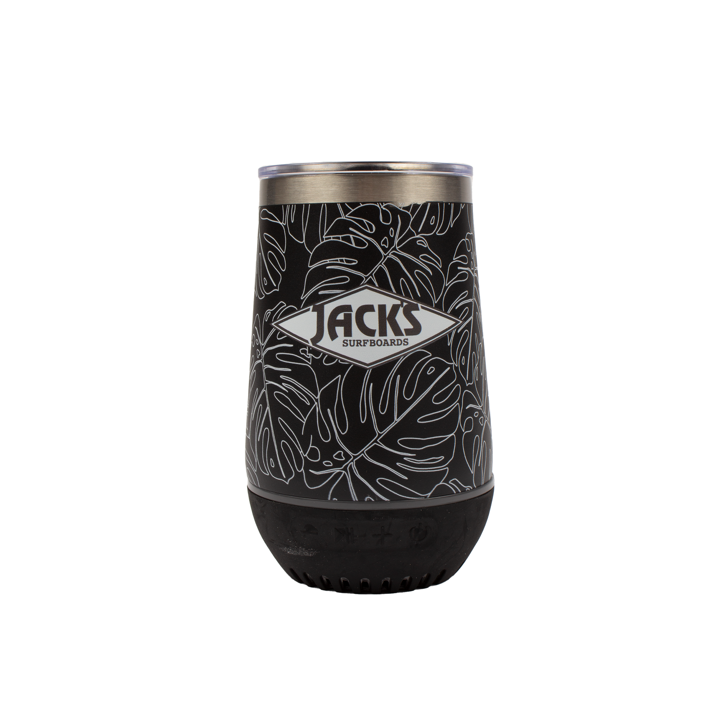 Jack's Bluetooth Kahala 12oz Wine Tumbler Leaves